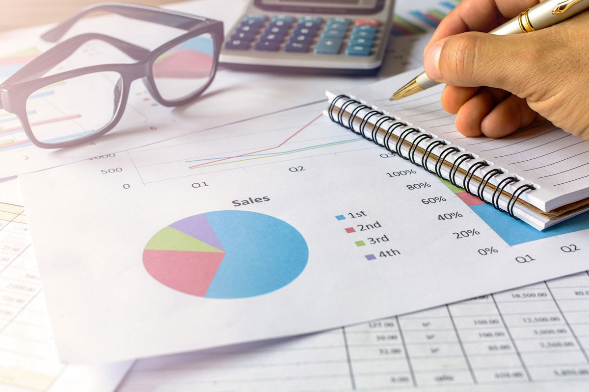Tax research materials on a desk